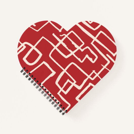 Draai en draai rood notitieboek (Voorkant)