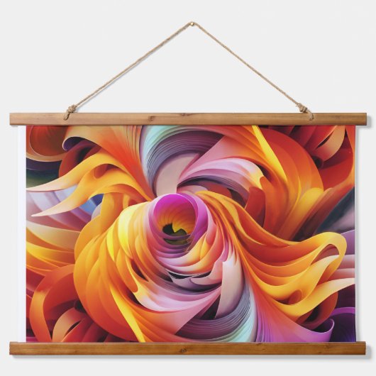 Draai en draaien hangend wandkleed (Voorkant)