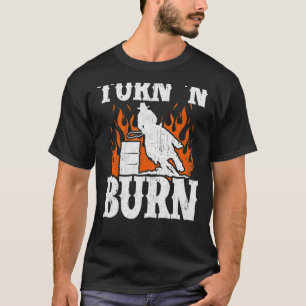 Draai en vul Barrel Racing Cool Horse Ride Racer T-shirt