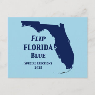 Draai Florida Blauw in 2024 Briefkaart