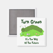 Draai groen, het is de weg. magneet (Voorkant / Achterkant)