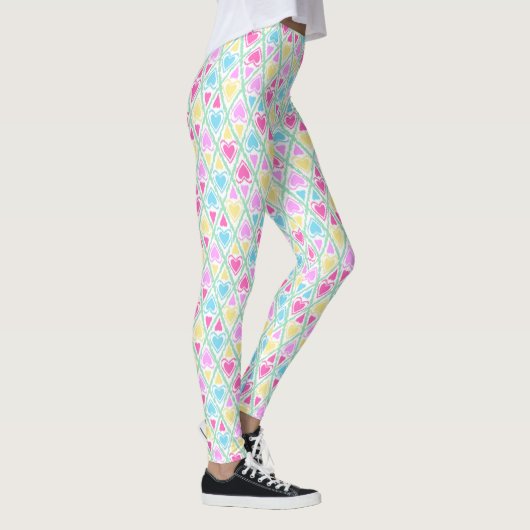Draai hart, hart, liefde, Valentijnsdag Leggings (Rechts)
