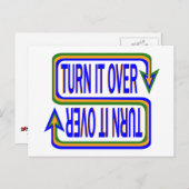 Draai hem om briefkaart (Voorkant / Achterkant)