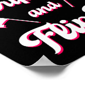 Draai hem vast en draai hem om met de kleurenbesch poster (Hoek)