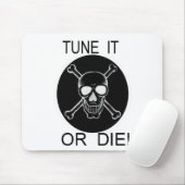 Draai het af of sterf de schedel muismat (Met muis)