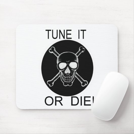 Draai het af of sterf de schedel muismat (Met muis)