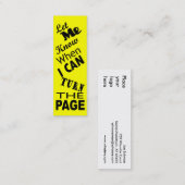 Draai het Bladwijzer van de paginaCommuter Mini Visitekaartje (Voorkant / Achterkant)