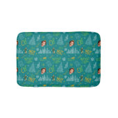 Draai het Blauwgroen Citaat van de Elf Pattern Badmat (Voorkant)