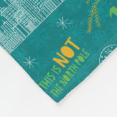 Draai het Blauwgroen Citaat van de Elf Pattern Fleece Deken (Hoek)