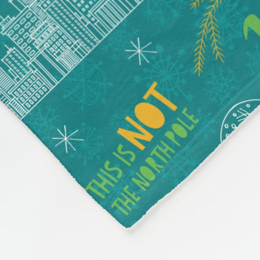 Draai het Blauwgroen Citaat van de Elf Pattern Fleece Deken (Hoek)