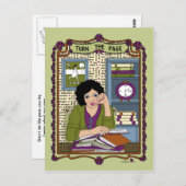 Draai het Briefkaart Page_A_ (Voorkant / Achterkant)