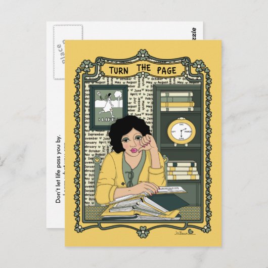 Draai het Briefkaart Page_C_ (Voorkant / Achterkant)