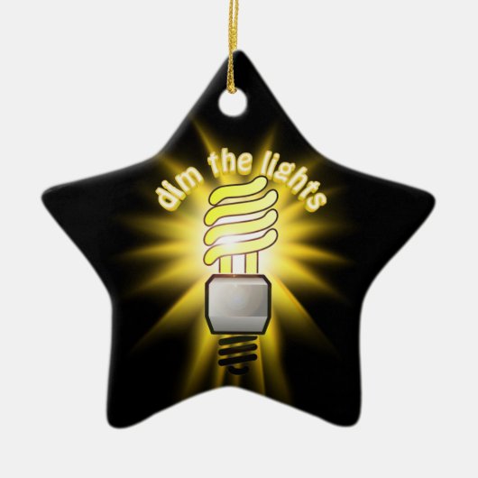 Draai het energiebesparende licht keramisch ornament (Voorkant)