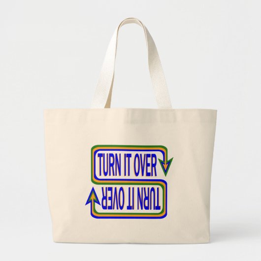 Draai het Inspirerend Gezegde Citaat Grote Tote Bag (Voorkant)