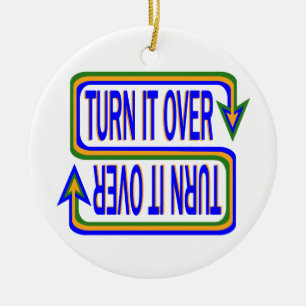 Draai het Inspirerend Gezegde Citaat Keramisch Ornament
