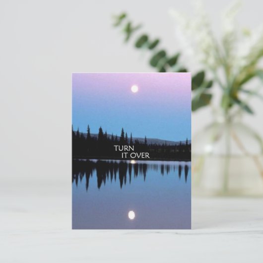 Draai het om briefkaart (Staand voorkant)