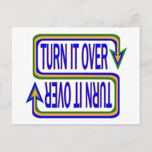 Draai het om briefkaart