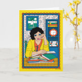 Draai het Page_B_Wenskaart Kaart (Gele Bloem)