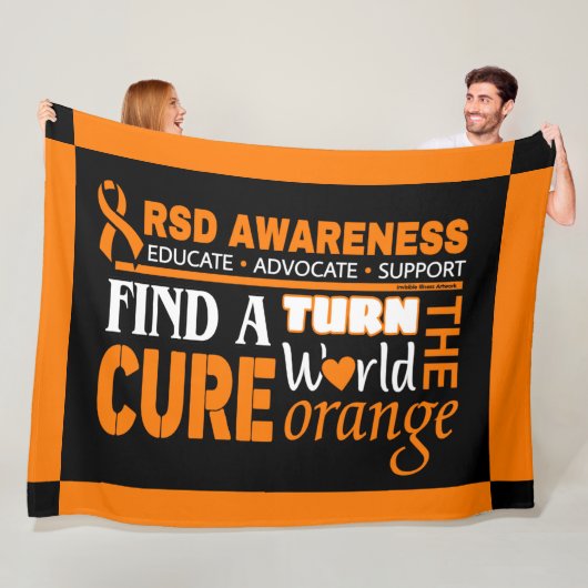 Draai het Sinaasappel van de Wereld om...RSD Fleece Deken (In situ)