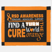 Draai het Sinaasappel van de Wereld om...RSD Fleece Deken (Voorkant (Horizontaal))