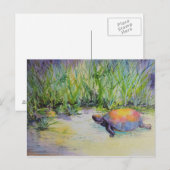 Draai het strand aan briefkaart (Voorkant / Achterkant)