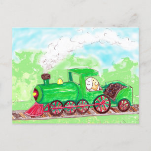 Draai het varken van het Guinee-Bissau rond een tr Briefkaart