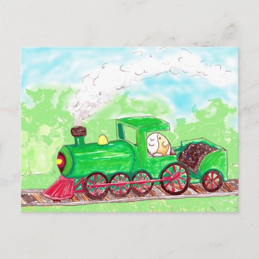 Draai het varken van het Guinee-Bissau rond een tr Briefkaart (Voorkant)