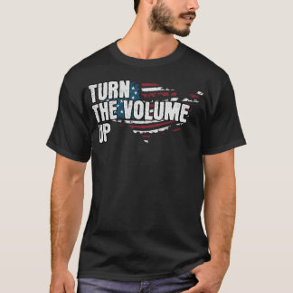 Draai Het Volume Omhoog Newyorkse Minnaar Patriot T-shirt