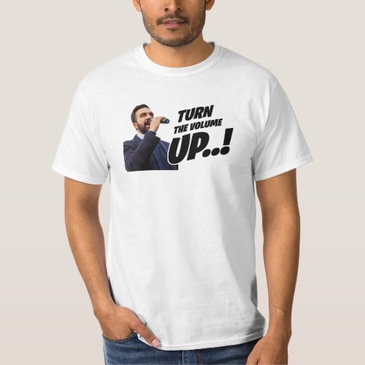 Draai het Volume Omhoog T-shirt (Voorkant)