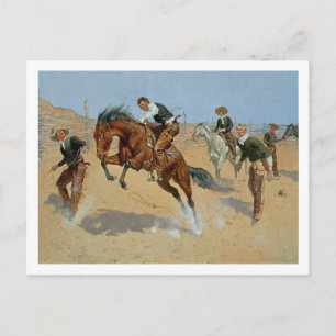 Draai Him Loose, Bill, c.1893 (olie op canvas) Briefkaart