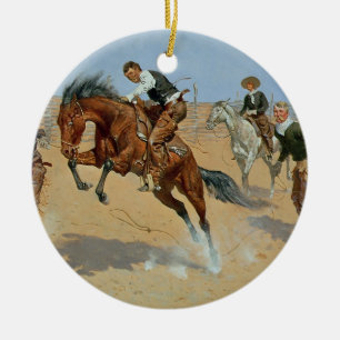 Draai Him Loose, Bill, c.1893 (olie op canvas) Keramisch Ornament