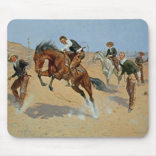 Draai Him Loose, Bill, c.1893 (olie op canvas) Muismat (Voorkant)