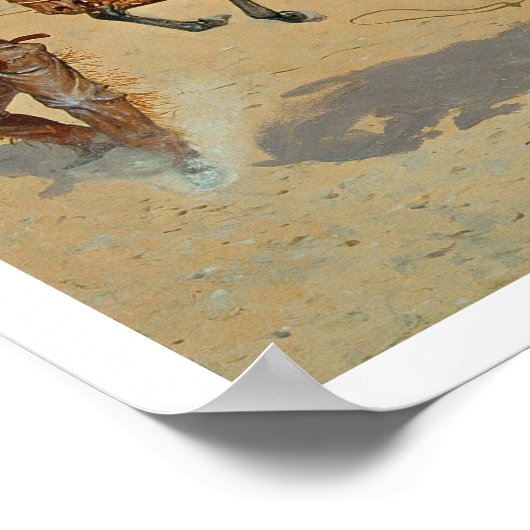 Draai Him Loose, Bill, c.1893 (olie op canvas) Poster (Hoek)