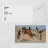 Draai Him Loose, Bill, c.1893 (olie op canvas) Visitekaartje (Voorkant / Achterkant)