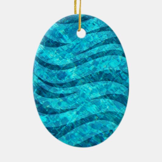 Draai in de pool keramisch ornament (Achterkant)