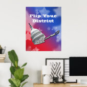 Draai Je Districtstem 2026 Poster (Thuiskantoor)