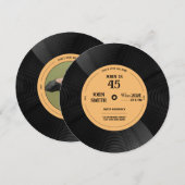 Draai je feestje – Vinyl Uitnodiging Vibes (Voorkant / Achterkant)