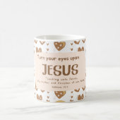 Draai je ogen om op Jezus Mok Christelijke Verse (Center)