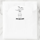 Draai je Terns sticker (Tas)