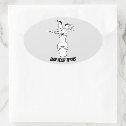 Draai je Terns sticker (Tas)