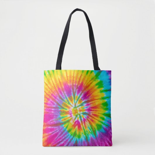 draai kleurig patroon kleurstof abstracte achtergr tote bag (Voorkant)