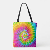 draai kleurig patroon kleurstof abstracte achtergr tote bag (Achterkant)