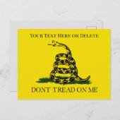 draai me niet aan Snake Gadsden Flag Briefkaart (Voorkant / Achterkant)