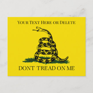  draai me niet aan Snake Gadsden Flag Briefkaart