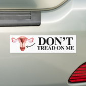 Draai me niet aan - Uterus - feministische rok Bumpersticker (Op auto)
