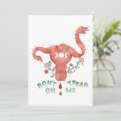 Draai me niet aan Uterus PRO CHOICE Essential Kaart (Staand voorkant)