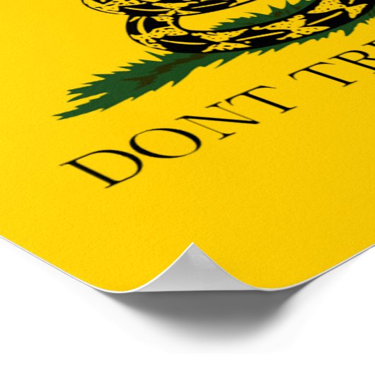 Draai me niet op Gadsden Poster (Hoek)