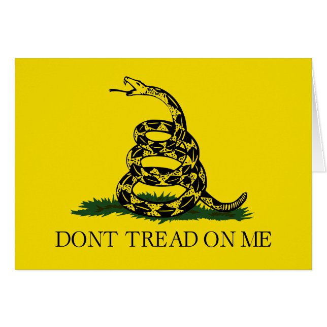 Draai me niet op Gadsden vlag (Voorkant Horizontaal)
