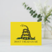 Draai me niet op Gadsden vlag Briefkaart (Staand voorkant)