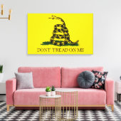 Draai me niet op Gadsden vlag Canvas Afdruk (Insitu (Woonkamer))